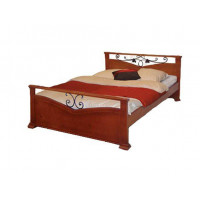 Кровать Золушка с ковкой береза