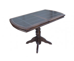 Стол №15 с плиткой массив березы